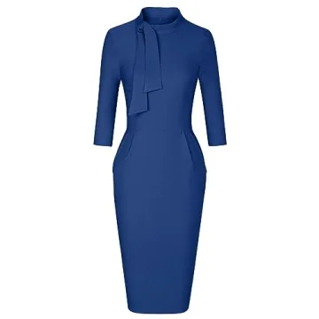Elegant Retro Midi Dress for Parties and Dinners