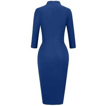 Elegant Retro Midi Dress for Parties and Dinners