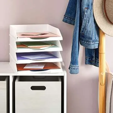 Stockroom Plus Stackable Paper Trays for Desk Organization
