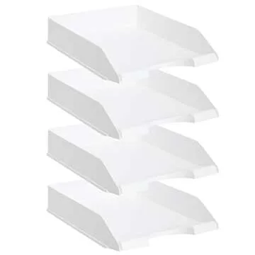 Stockroom Plus Stackable Paper Trays for Desk Organization