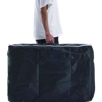 YOUNIKE Massage Table Spa Bed Portable 2 Folding Carry Case Table Heigh Adjustable Salon Bed Face Cradle Bed Black