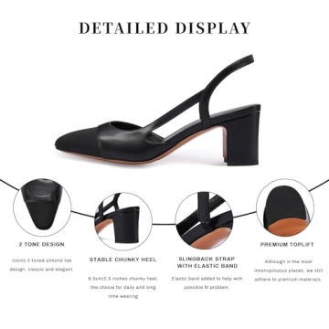 MIRAAZZURRA Sling Back Pumps - Elegant Comfort for Women