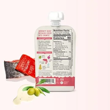 Serenity Kids Salmon Purees for 6+ Month Babies - 6 Count