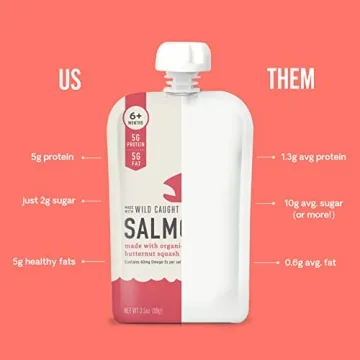 Serenity Kids Salmon Purees for 6+ Month Babies - 6 Count