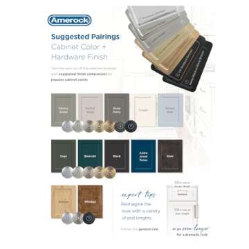 Amerock | Cabinet Knob and Cabinet Pull Installation Template Kit | Includes Drill Bit | Easy Instal...