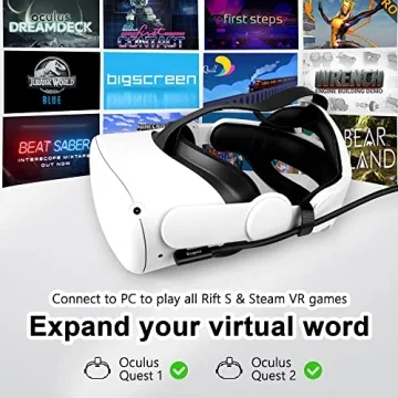 Kuject 16FT Link Cable for Quest 3/2 and Pico Neo 4