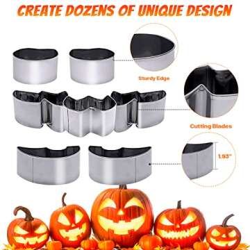 ButyHome 33 PCS Pumpkin Carving Kit for Family Fun and Safety
