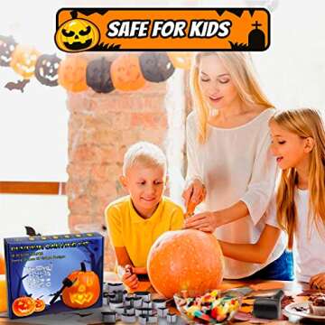 ButyHome 33 PCS Pumpkin Carving Kit for Family Fun and Safety