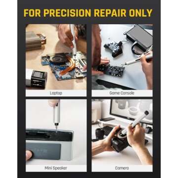 Fanttik E1 Max 3.7V Mini Electric Screwdriver, Precision Screwdriver Set, 50-in-1 Magnetic Bits, Mag...