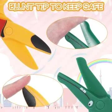 Cute Toddler Scissors 3 Pcs Safety Craft Scissors for Kids