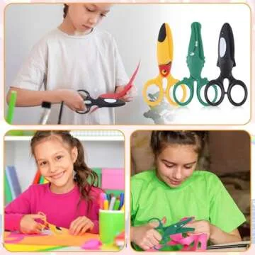 Cute Toddler Scissors 3 Pcs Safety Craft Scissors for Kids