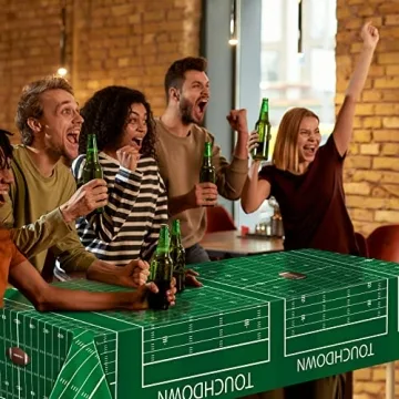 ADXCO Football Themed Tablecloths for Game Day Parties