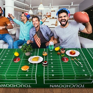 ADXCO Football Themed Tablecloths for Game Day Parties