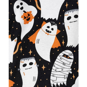 Cute Ghosts Allover Holiday Pajama Sets for Kids