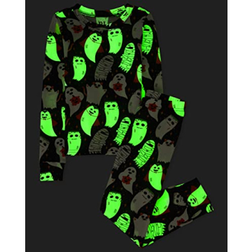 Cute Ghosts Allover Holiday Pajama Sets for Kids