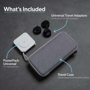 SnapWireless PowerPack Universal - 5 in 1 MagSafe Compatible Travel Charger