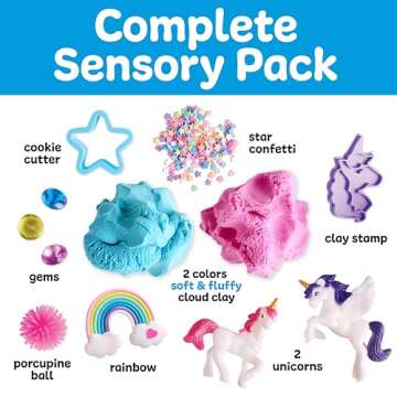 Creativity for Kids Sensory Pack: Unicorn - Sensory Toys for Toddlers Ages 3-4+, Unicorn Gifts for Girls, Toddler Activities and Sensory Bin Fillers