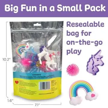 Creativity for Kids Sensory Pack: Unicorn - Sensory Toys for Toddlers Ages 3-4+, Unicorn Gifts for Girls, Toddler Activities and Sensory Bin Fillers