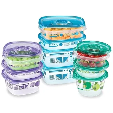 GladWare Rainbow Food Storage Containers 20pc BPA Free Set