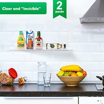 Urban Deco Clear Acrylic Spice Rack Organizer for Kitchen