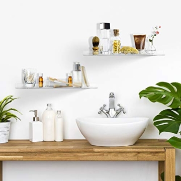 Urban Deco Clear Acrylic Spice Rack Organizer for Kitchen