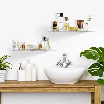 Urban Deco Clear Acrylic Spice Rack Organizer for Kitchen