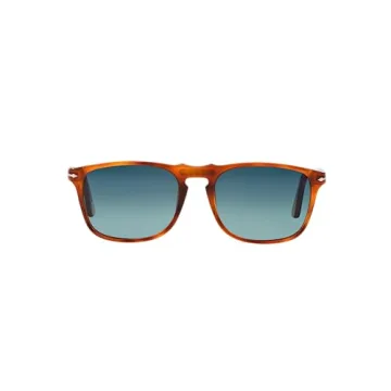 Persol PO3059S Square Sunglasses - Terra Di Siena/Blue Gradient Polarized - 54 mm