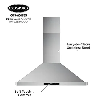 COSMO COS-63175S 30" Range Hood - Ducted & Ductless