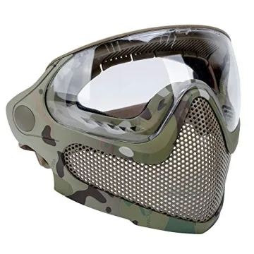 ATAIRSOFT 2 Modes Tactical Airsoft Mask with 3 Lenses
