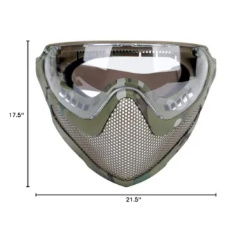 ATAIRSOFT 2 Modes Tactical Airsoft Mask with 3 Lenses