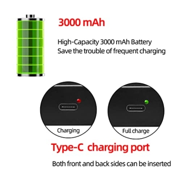 Self Find 3 Way LED Mirror for Easy Home Haircuts