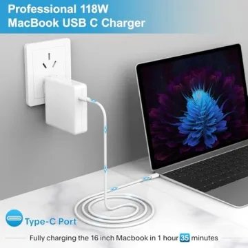 MacBook Pro 118W USB C Fast Charger & Cable