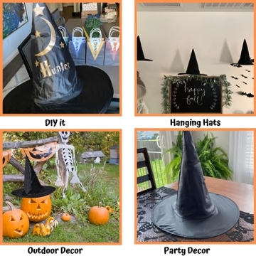 4E's Black Witch Hat - Ultimate Costume & Décor Accessory
