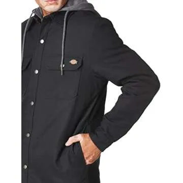 Dickies Fleece Hoodie Duck Shirt Jacket for Men