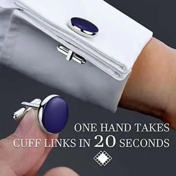 HAWSON Men's Cufflinks and Tuxedo Studs Set - Stylish, Durable Accessory for Weddings and Formal Eve...