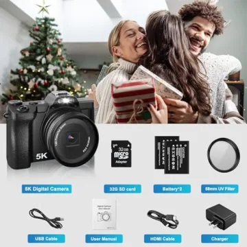5K WiFi Autofocus Vlogging Camera - Capture Stunning Moments