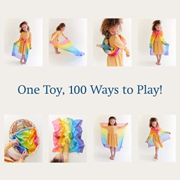 Sarah's Silks Enchanted Rainbow Playsilk for Creative Play