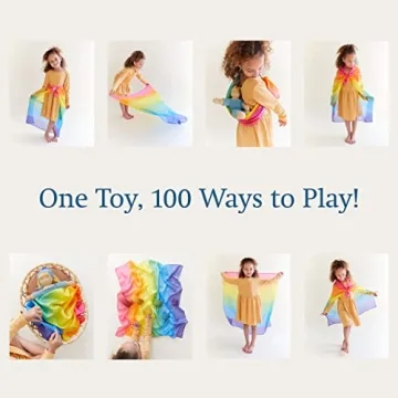 Sarah's Silks Enchanted Rainbow Playsilk for Creative Play