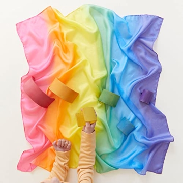 Sarah's Silks Enchanted Rainbow Playsilk for Creative Play