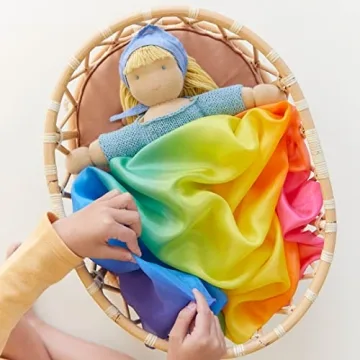 Sarah's Silks Enchanted Rainbow Playsilk for Creative Play
