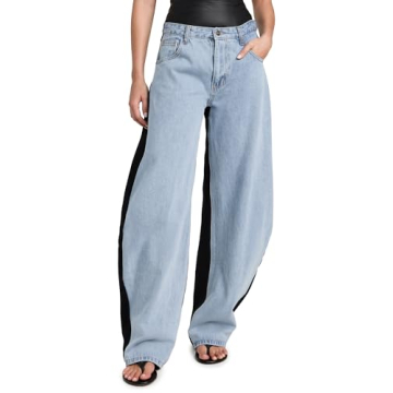 Lioness Women's Horseshoe Jeans - Stylish Two-Tone Design for Modern Fashion