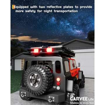 GarveeLife 46" x 36" Universal Roof Rack Carrier Basket with 200 Lbs Capacity