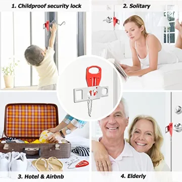 AceMining Portable Door Lock for Travel & Home Security