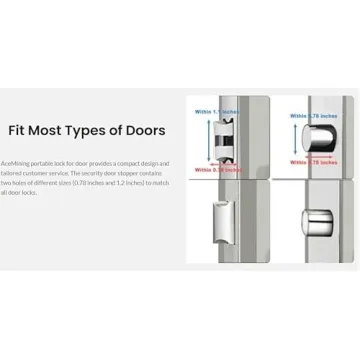 AceMining Portable Door Lock for Travel & Home Security