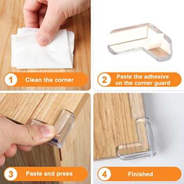 Baby Proofing Corner Protectors - Safety Bumpers 16 Pack