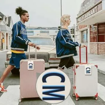 Personalized PU Leather Luggage Tags with Initials