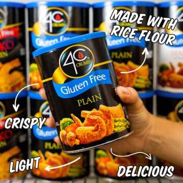 4C Premium Gluten Free Bread Crumbs, Flavorful and Crunchy