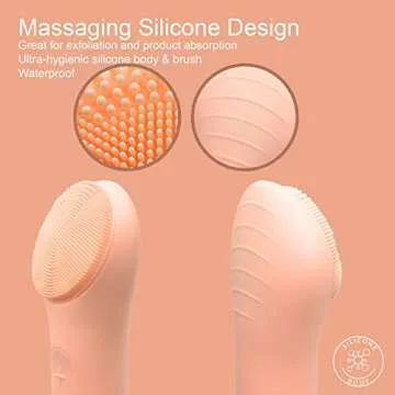 Sonic Facial Cleansing Brush | Great addition to your skin care tools, face massager, face exfoliator | 5 Speeds | Waterproof | Simple Charging