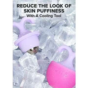 I DEW CARE Rolling with It | Cooling, Depuffing Ice Face Roller, with Cap, Gift, Reusable and Hygenic, Cooling Stick Skincare Tool, Ice Roller for Face, Travel Size, FSC Packaging