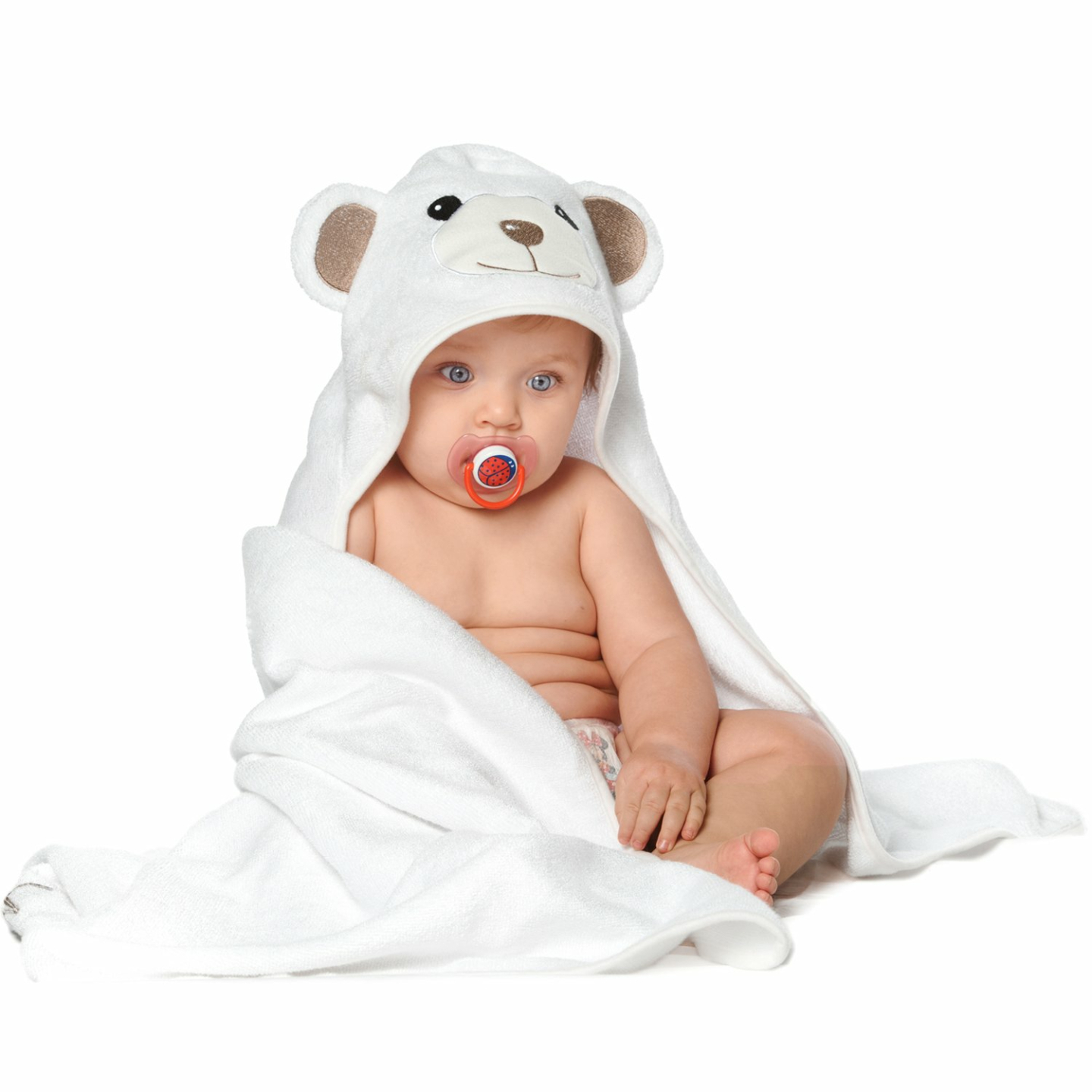 Organic Bamboo Baby Hooded Towels - Soft & Hypoallergenic